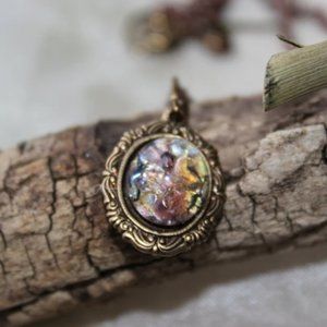 Amethyst Fire Opal Necklace!